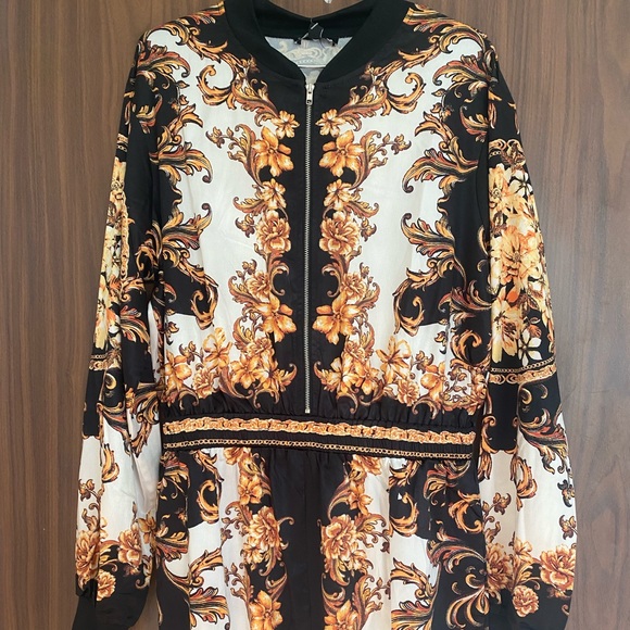 Fashion Nova Pants - Black & Gold Fashion Nova Jumpsuit